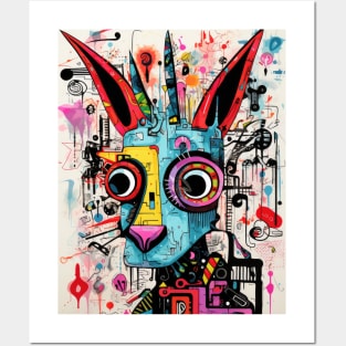 Cartoon Aardvark Graffiti #2 Posters and Art